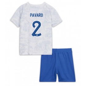 Baby Fußballbekleidung Frankreich Benjamin Pavard #2 Auswärtstrikot WM 2022 Kurzarm (+ kurze hosen)